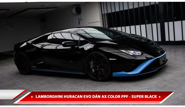 LAMBORGHINI HURACAN EVO DÁN AX COLOR PPF - SUPER BLACK